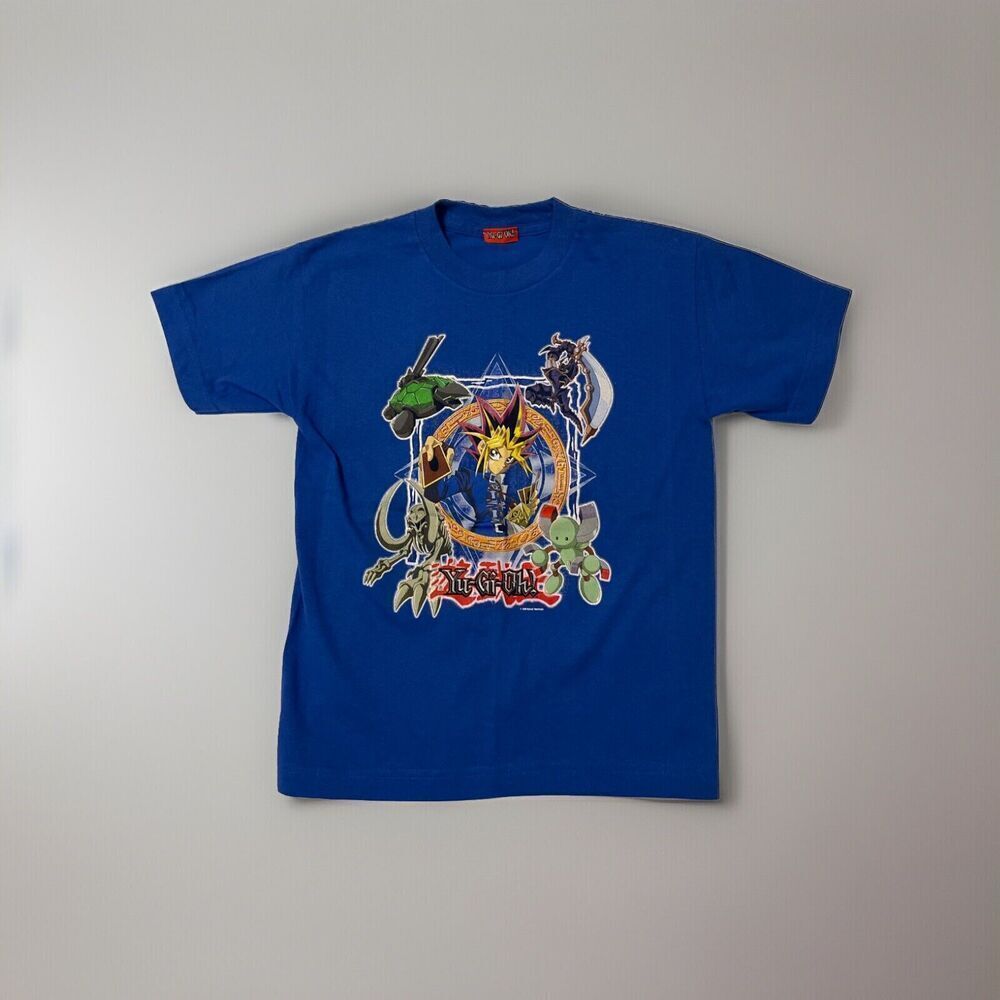 Vintage Yu Gi Oh 1996 Anime Youth Size S Blue T Shirt NWOT